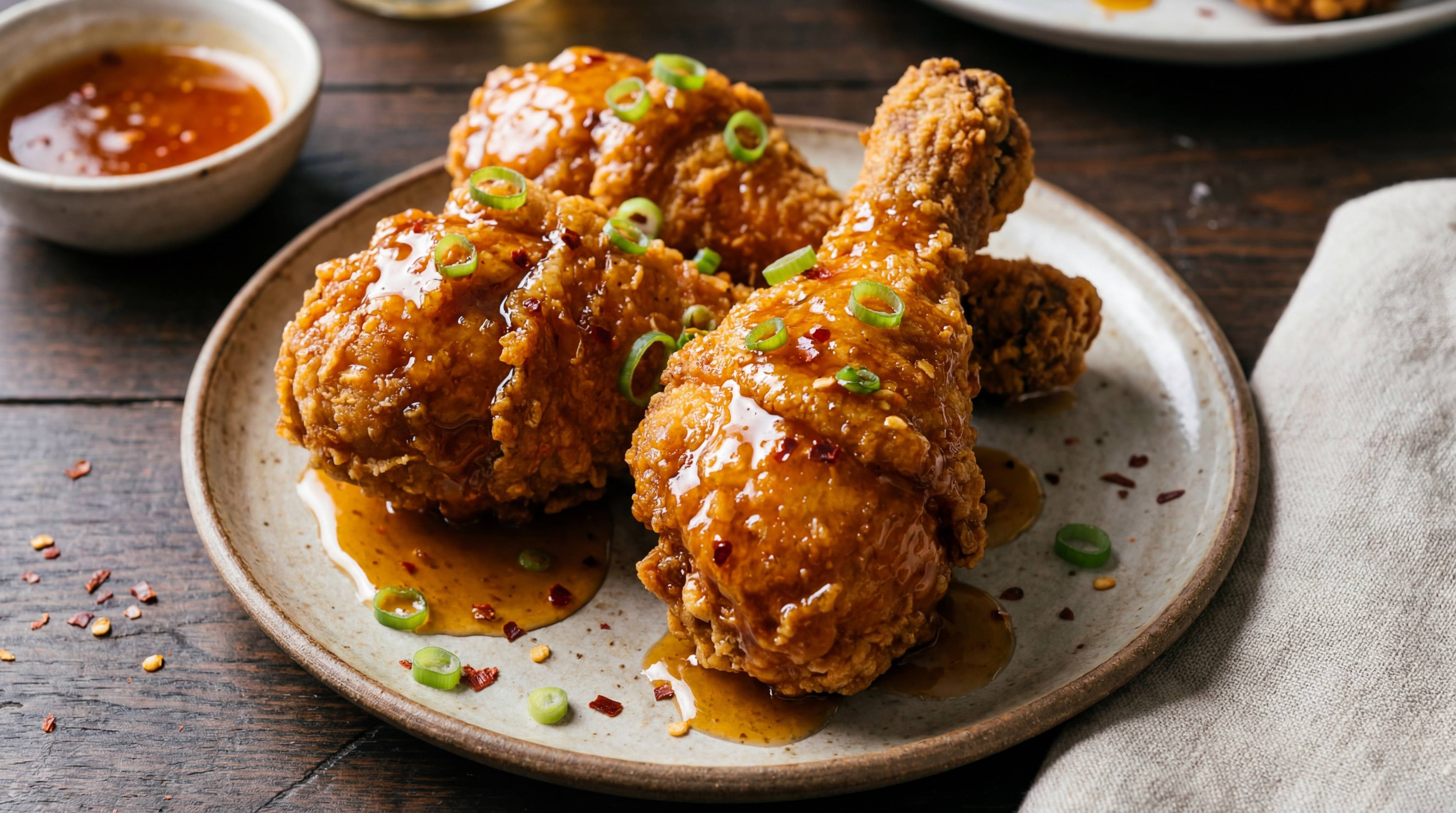 Nano Banana 2 AI generated - Asian fried chicken commercial food photography crispy golden